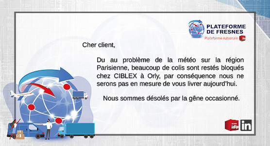 INFORMATIONS PROBLEMES TRANSPORTS